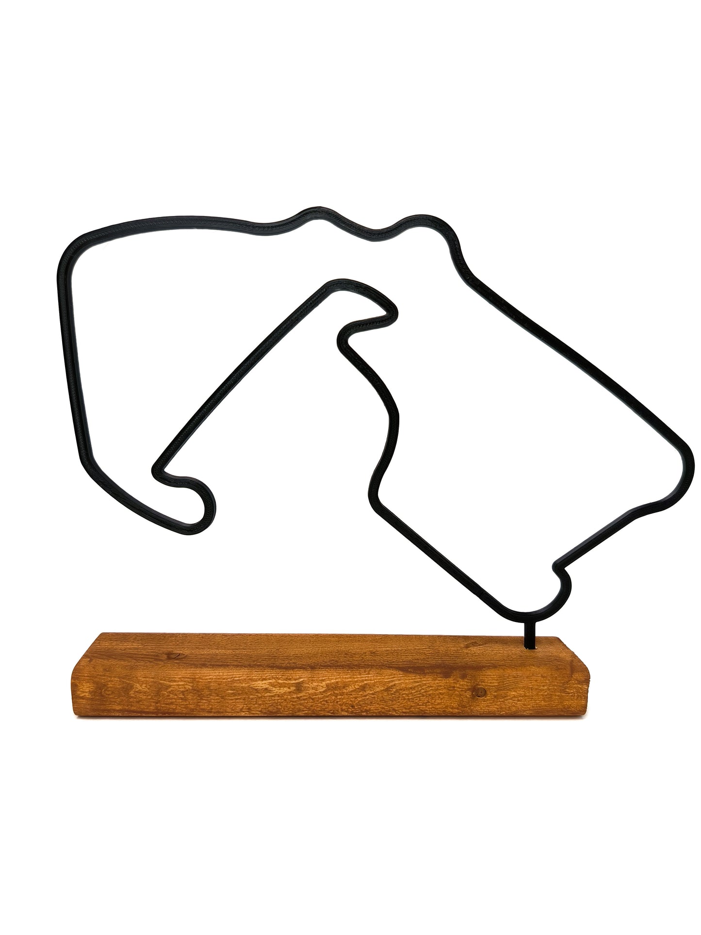 Formula 1 Track Model on a Wooden Base
