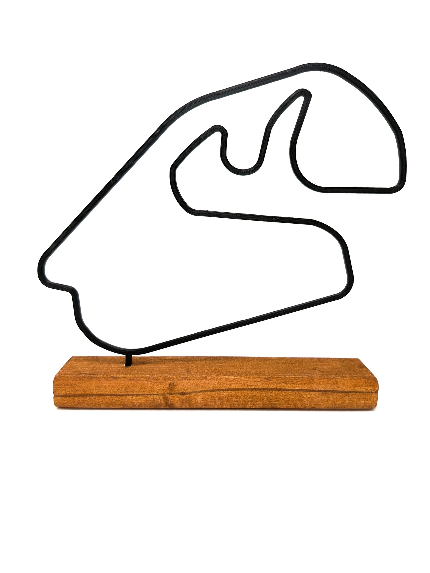 Formula 1 Track Model on a Wooden Base