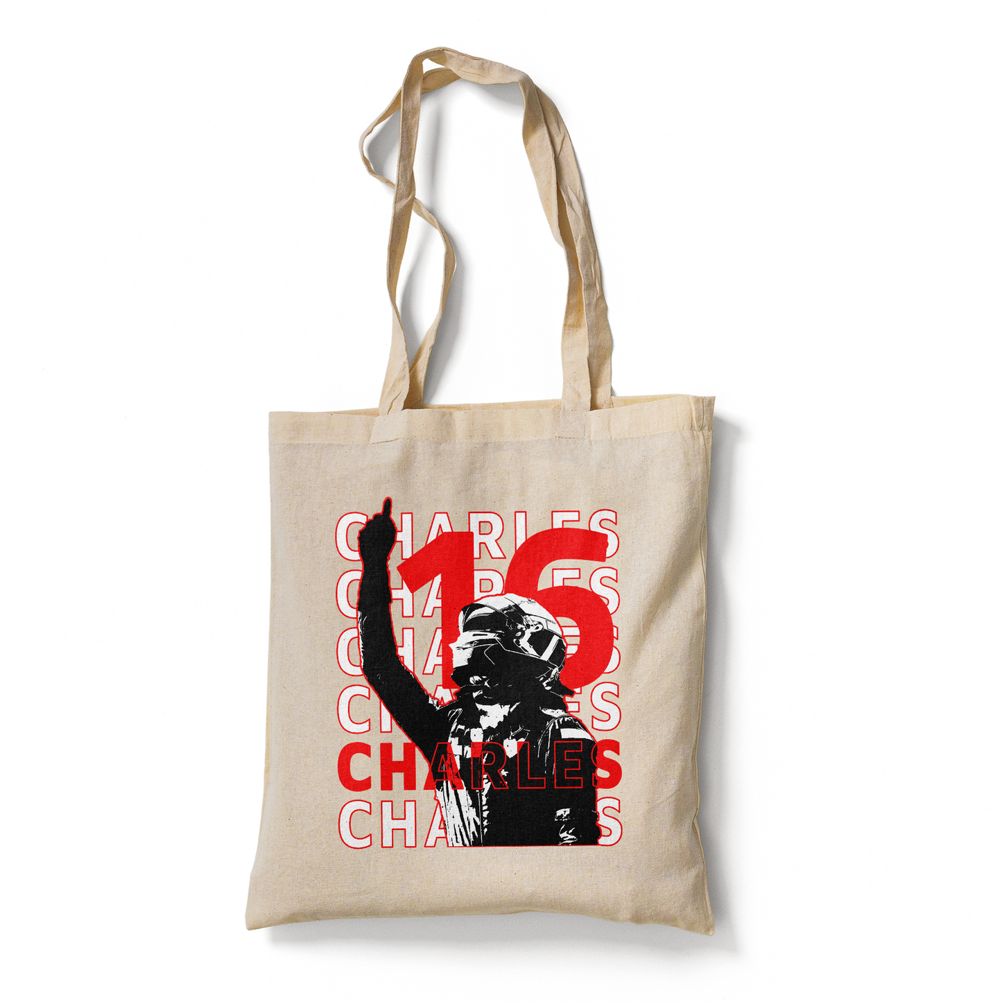 F1 Driver Themed Cotton Tote Bag