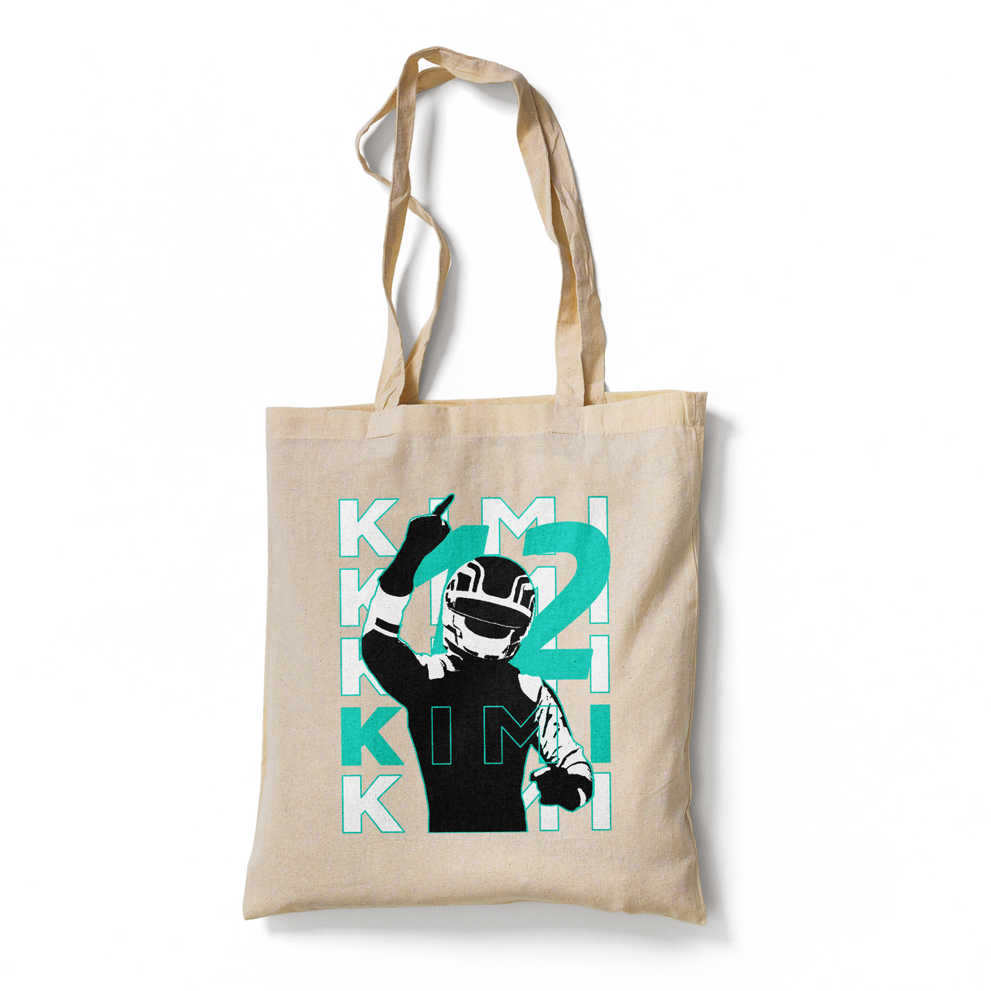 F1 Driver Themed Cotton Tote Bag