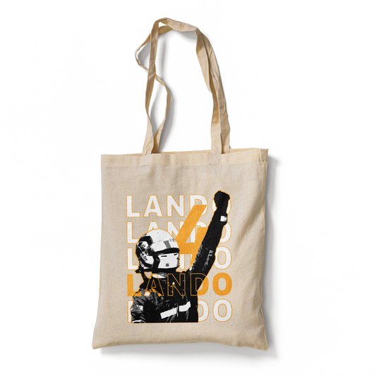 F1 Driver Themed Cotton Tote Bag