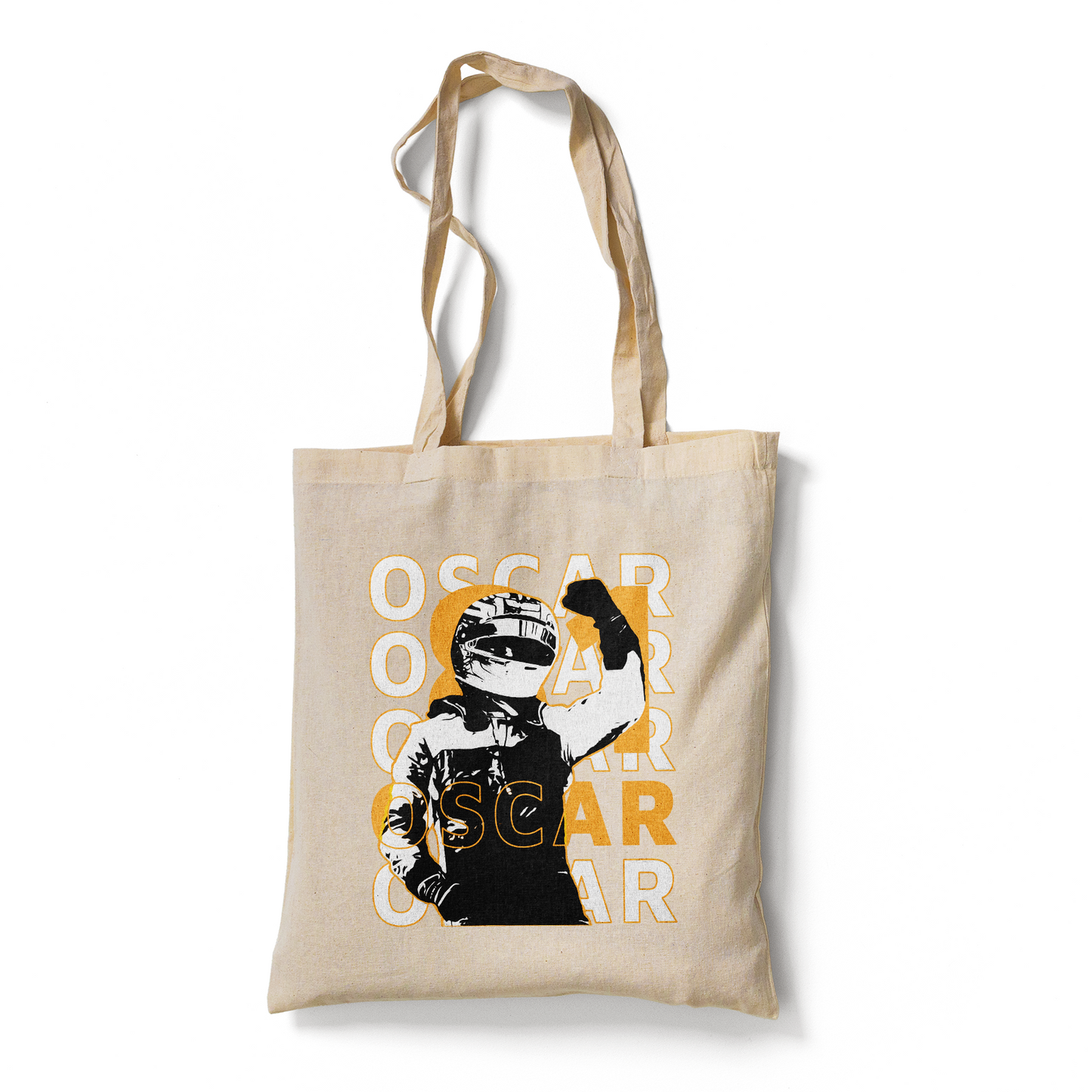 F1 Driver Themed Cotton Tote Bag