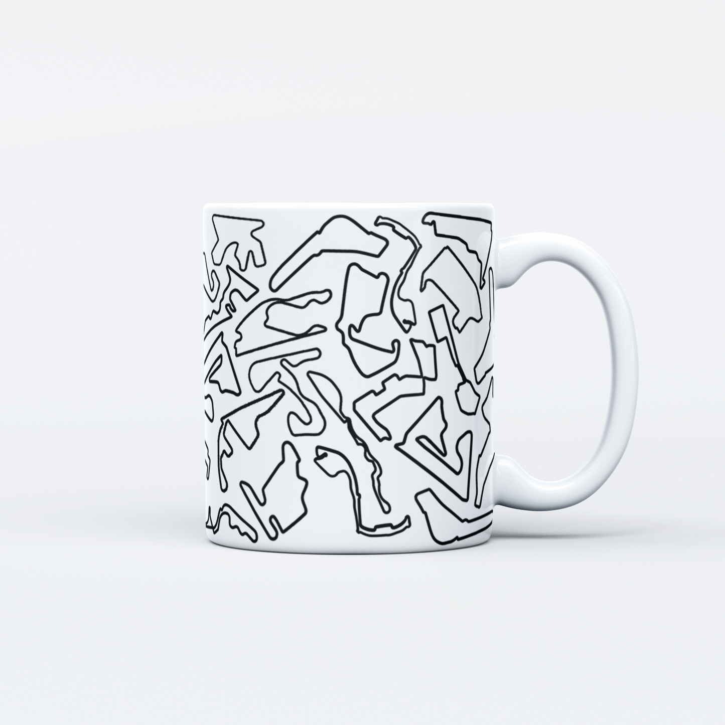 F1 Themed Mug – 330 ml with Driver or Tracks Design