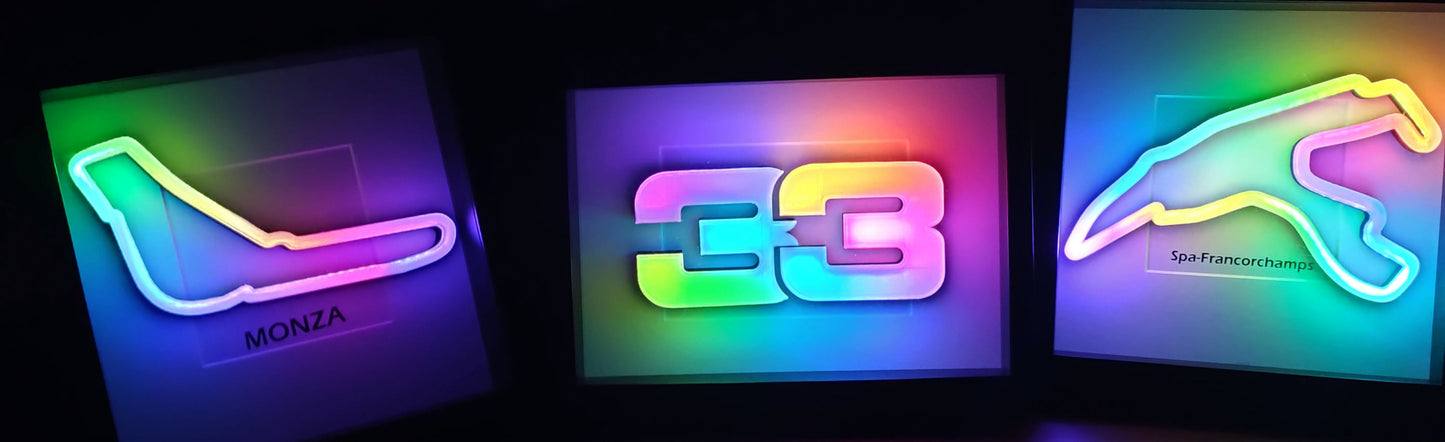 LEDTrack - RGB illuminated F1 Track Lamp