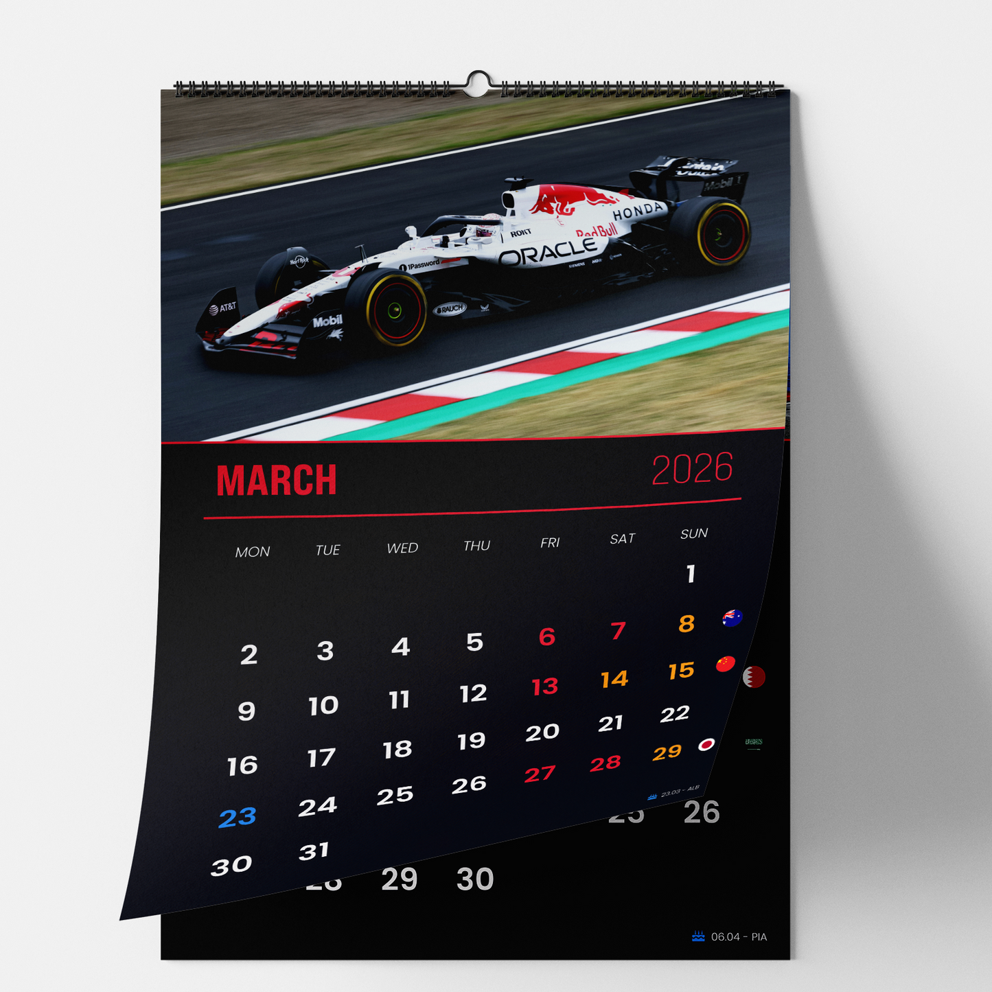 Formula 1 Calendar 2026 A3 – F1 race schedule with car photos