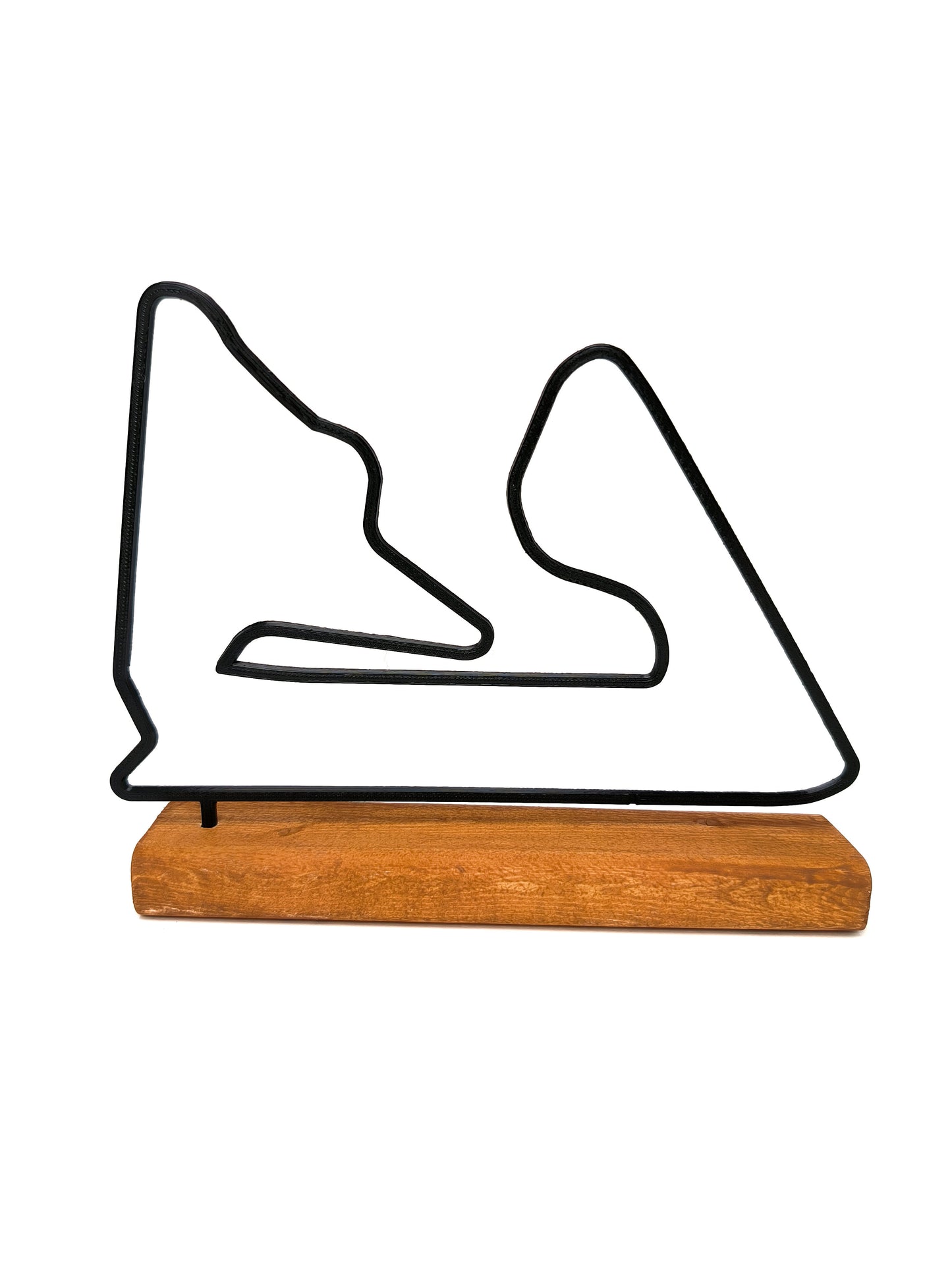 Formula 1 Track Model on a Wooden Base