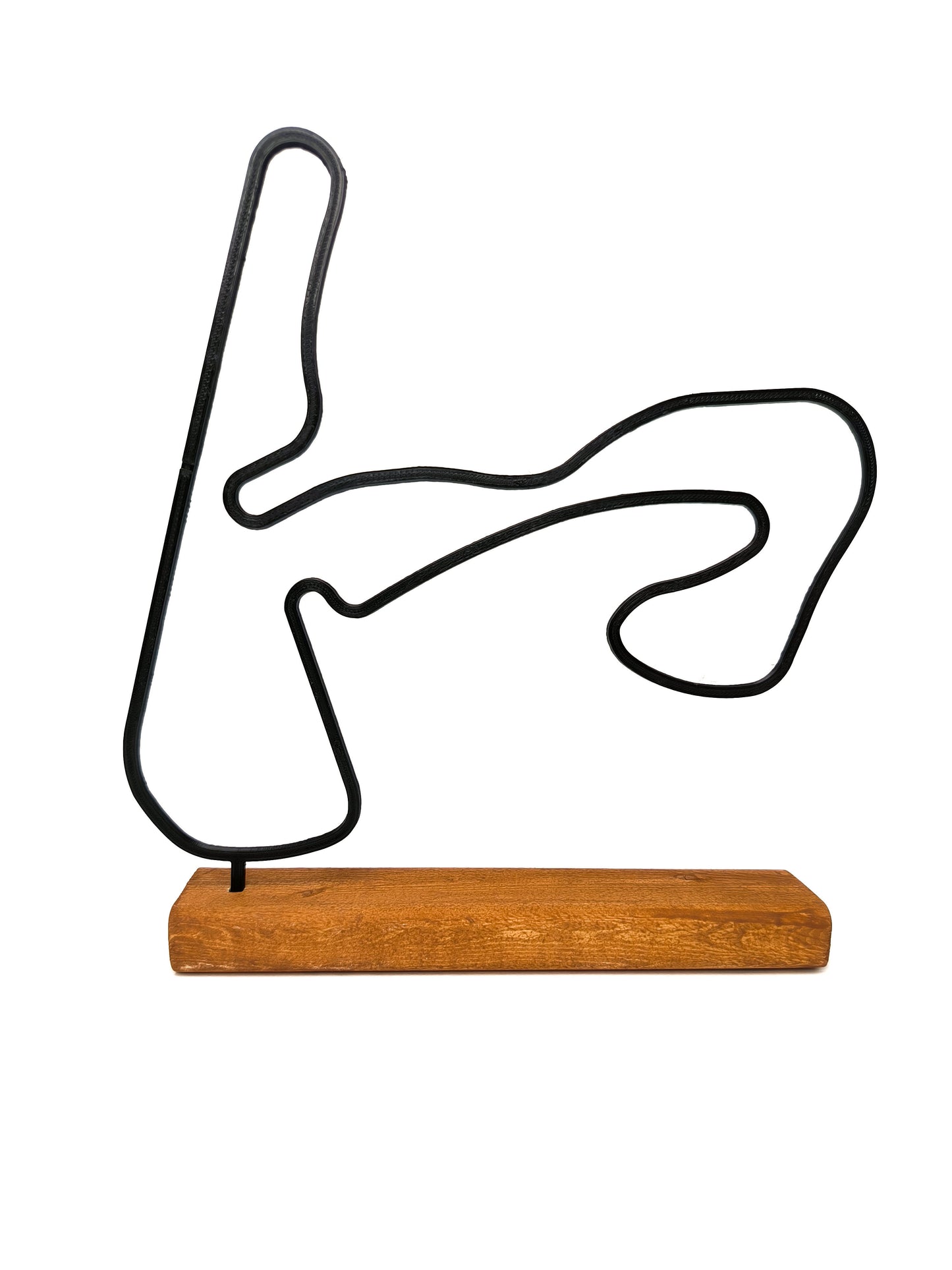 Formula 1 Track Model on a Wooden Base
