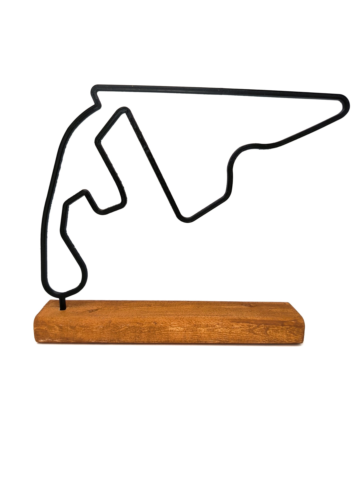 Formula 1 Track Model on a Wooden Base