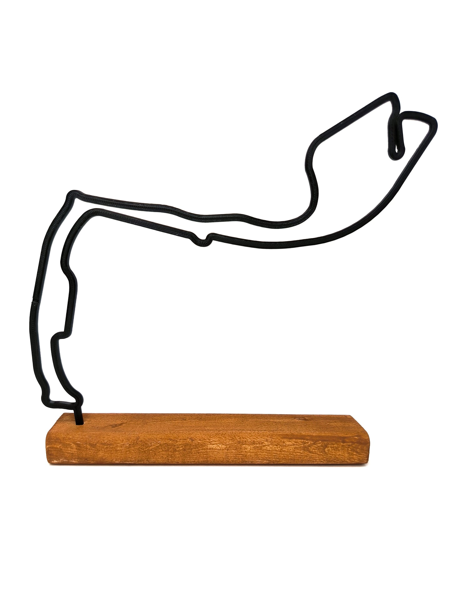 Formula 1 Track Model on a Wooden Base