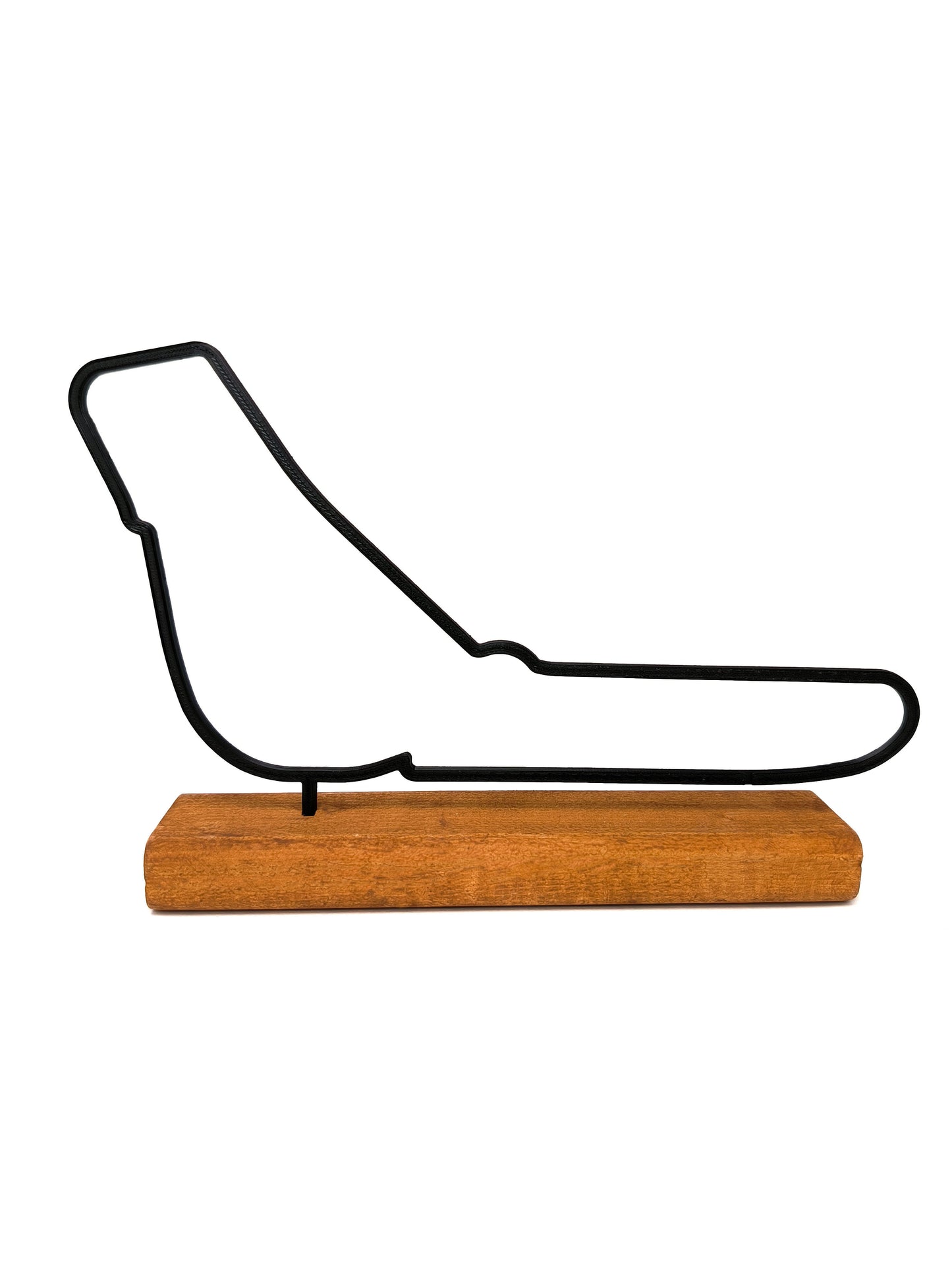 Formula 1 Track Model on a Wooden Base