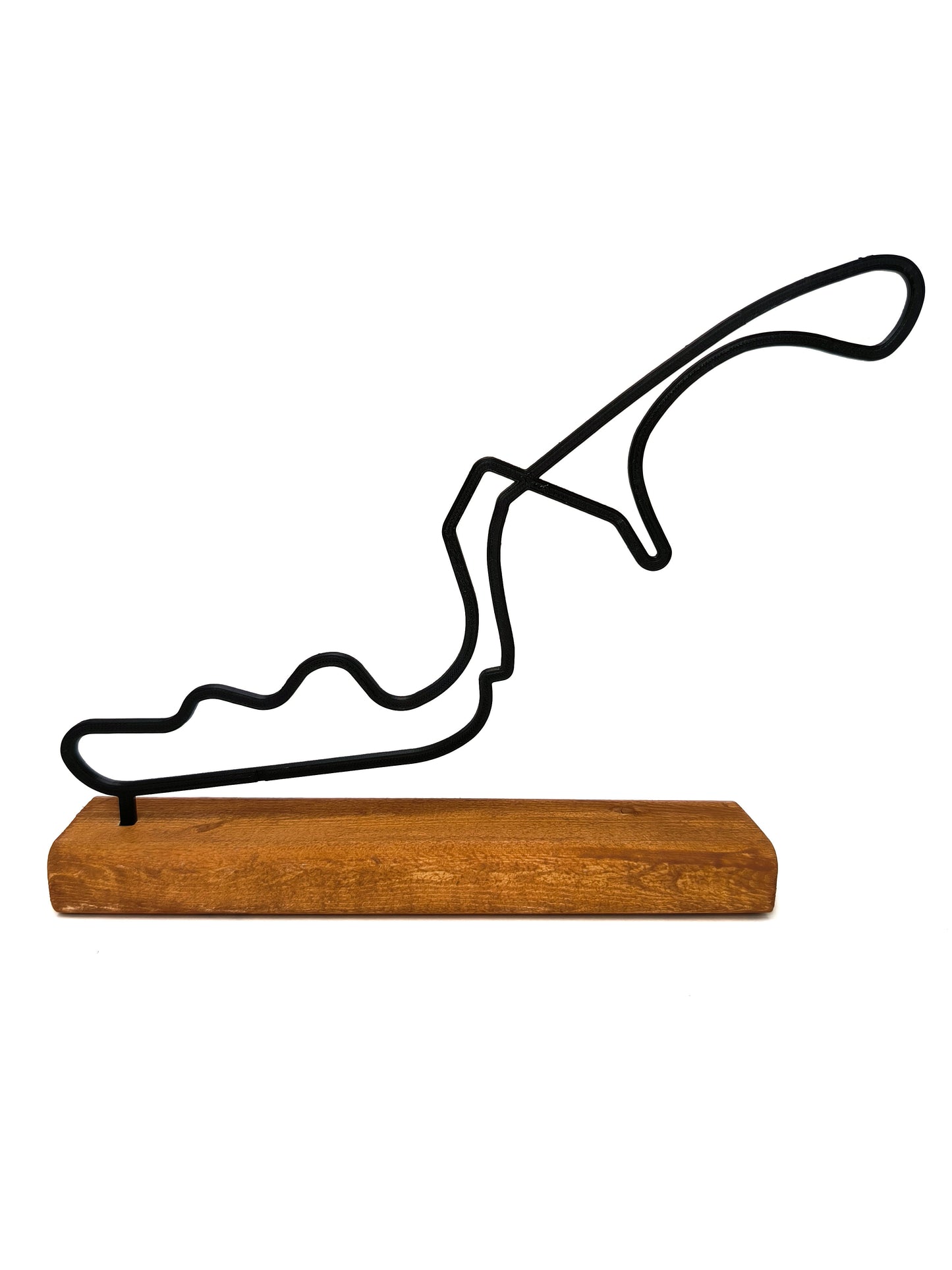 Formula 1 Track Model on a Wooden Base