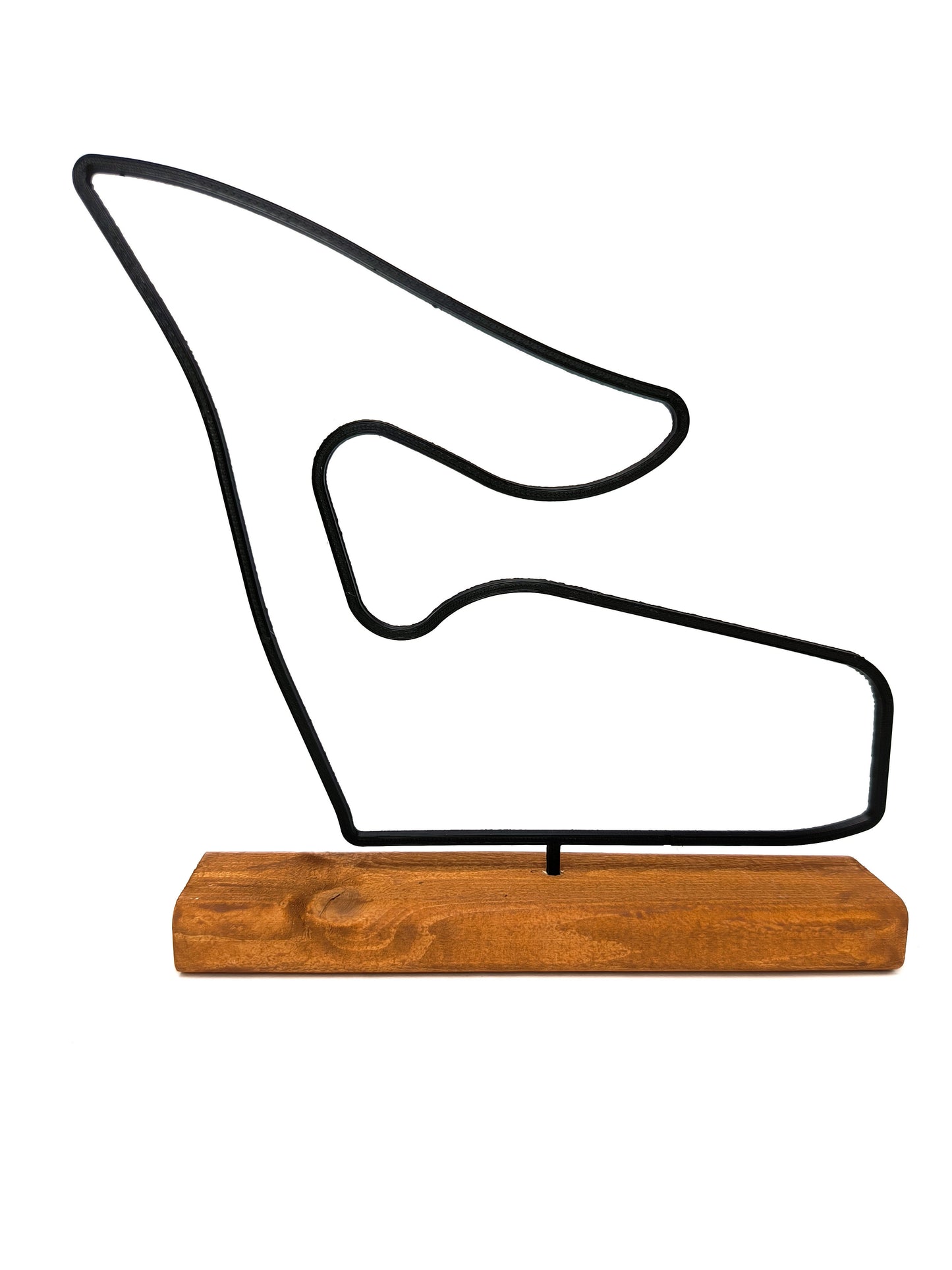 Formula 1 Track Model on a Wooden Base