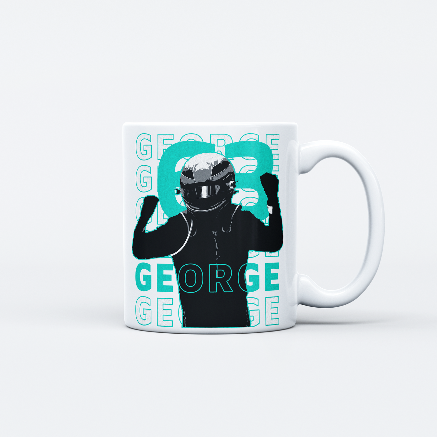 F1 Themed Mug – 330 ml with Driver or Tracks Design